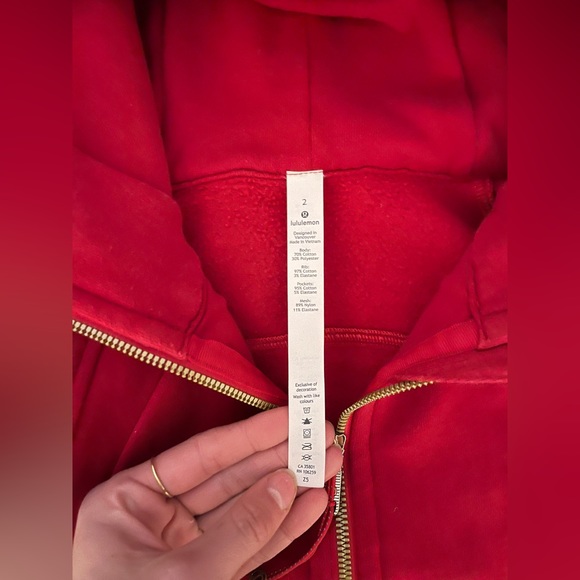 Red full zip scuba - Picture 4 of 4